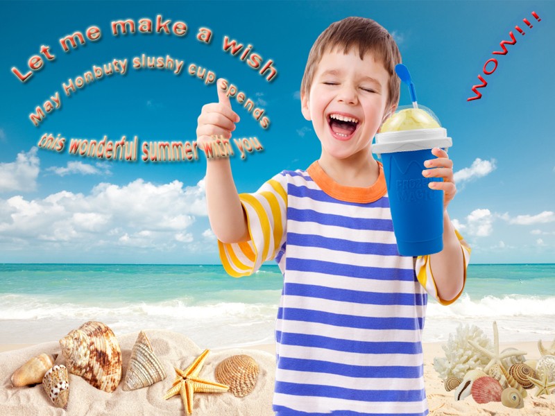 Slushie Maker Cups, Magic Quick Frozen Smoothies Cup for Homemade Milk Shake Ice