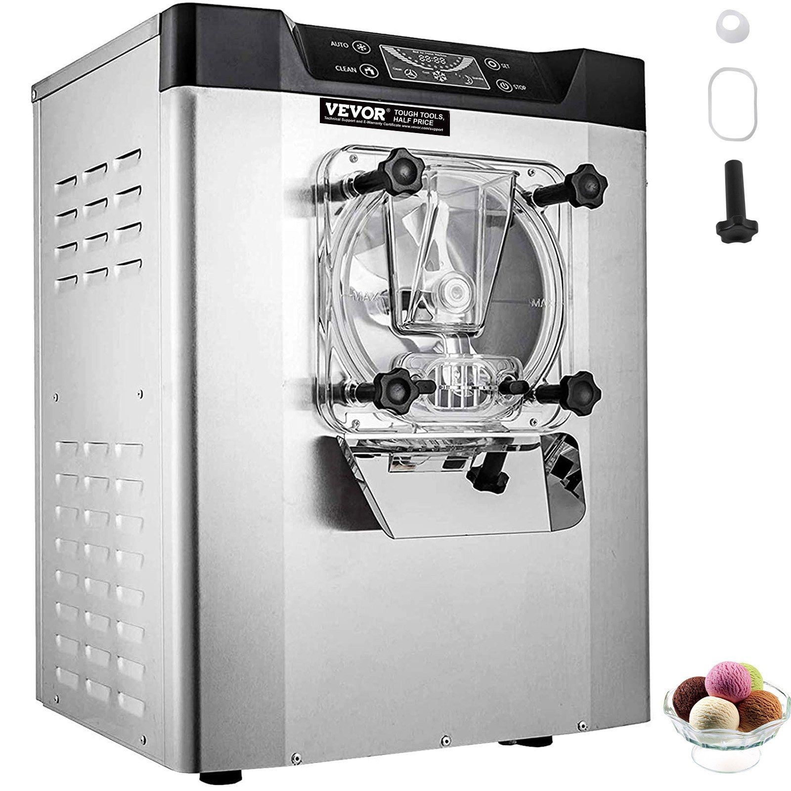 Efficient Ice Cream Machine 1400W 4.2-5.3Gal/H with Timer