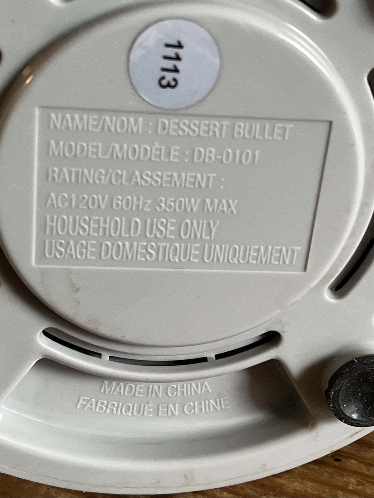 Magic Bullet Dessert Bullet Blender Frozen Treat Maker Fruit