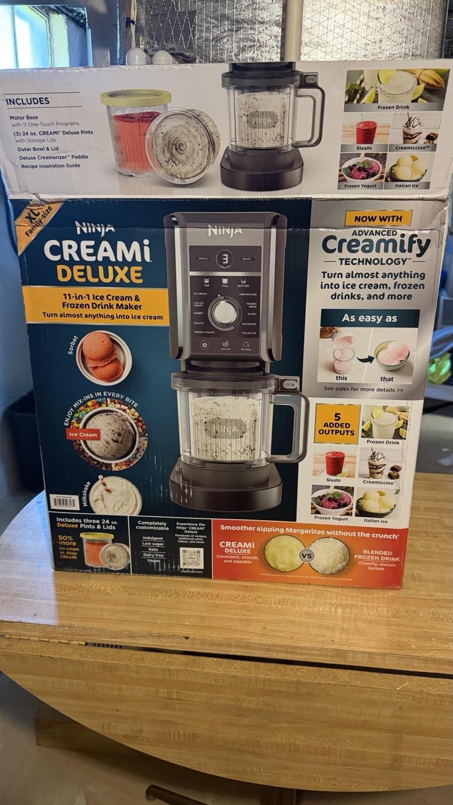 Creami Deluxe NC501 Ice Cream/Frozen Drinks Open Box Never Used Complete Set