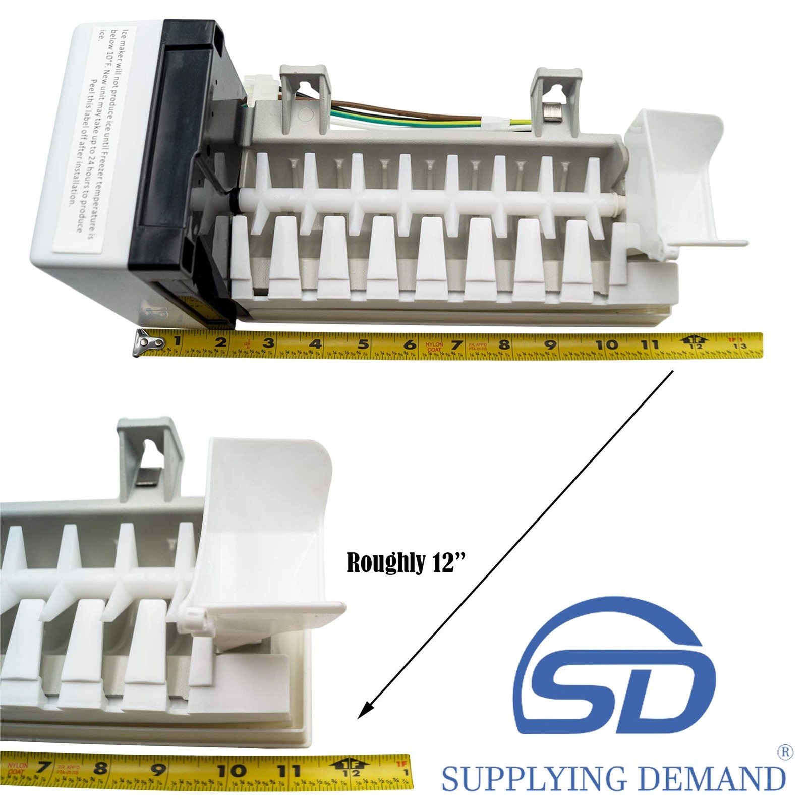Supplying Demand W10884390 Refrigerator Ice Maker Assembly Replaces W10793298