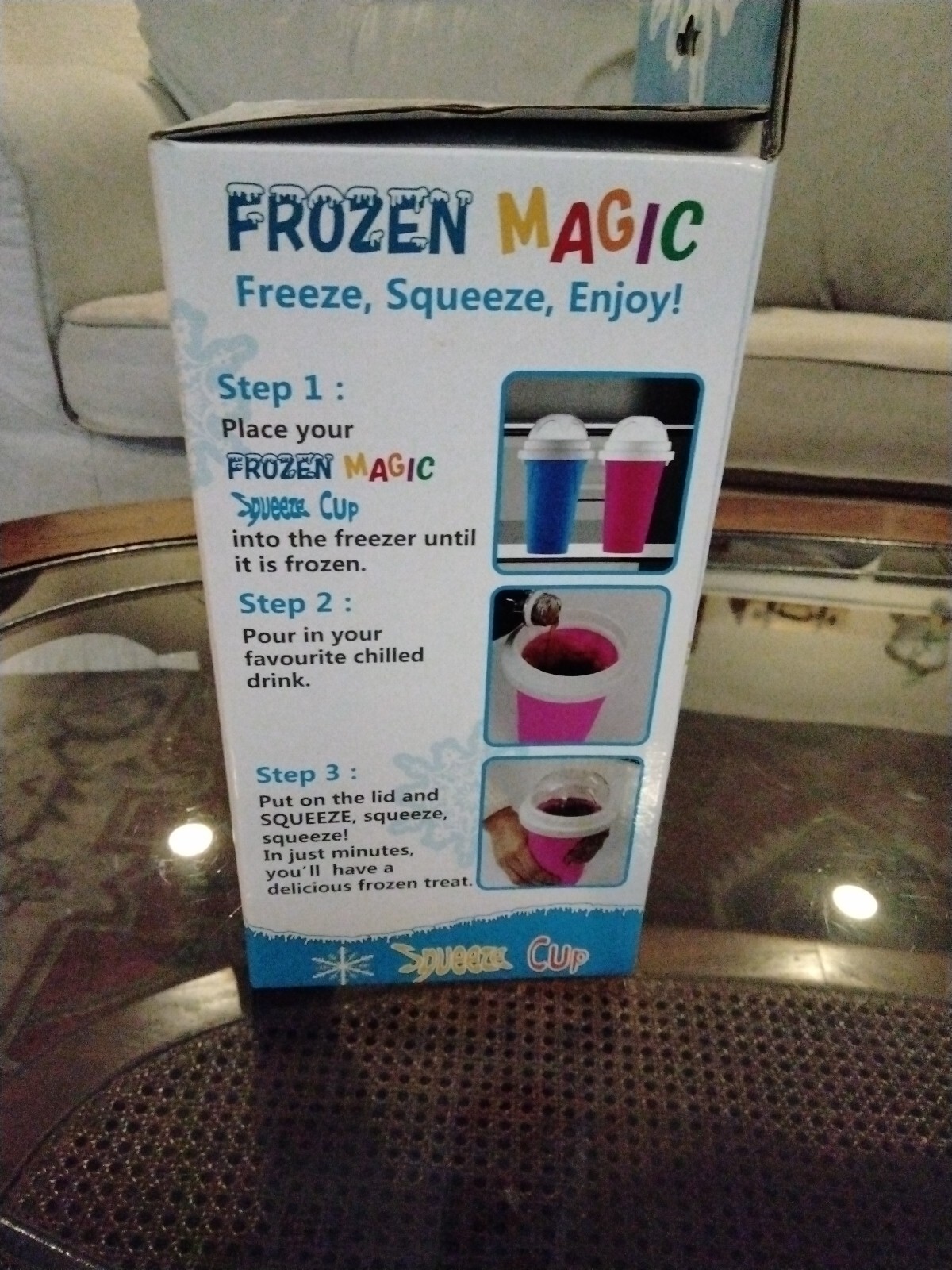 Frozen Magic Freeze Squeeze Enjoy Slushie Maker Slushy