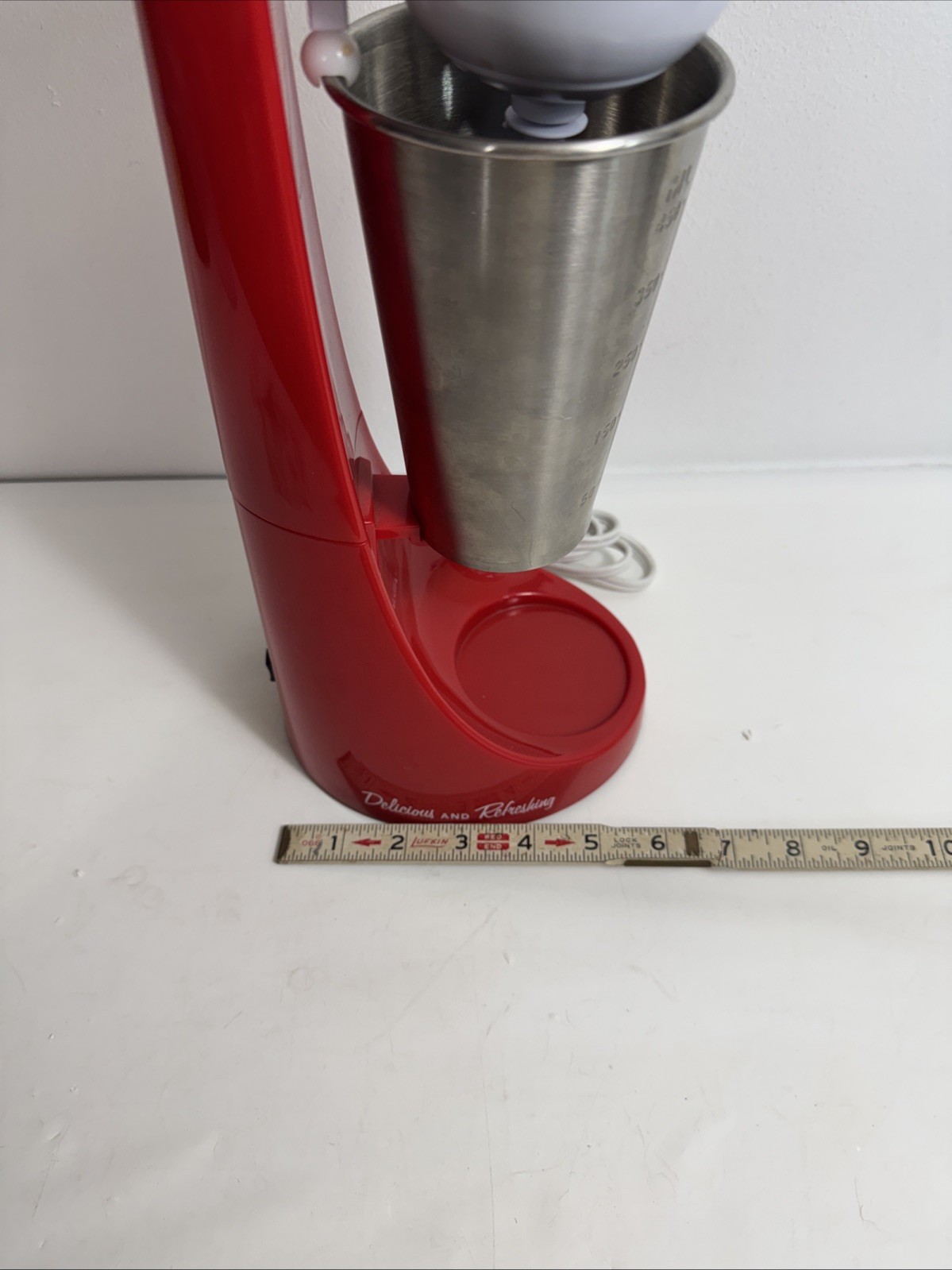 Nostalgia Coca Cola 2 Speed MilkShake Maker Ice Cream Mixer Drink Blender