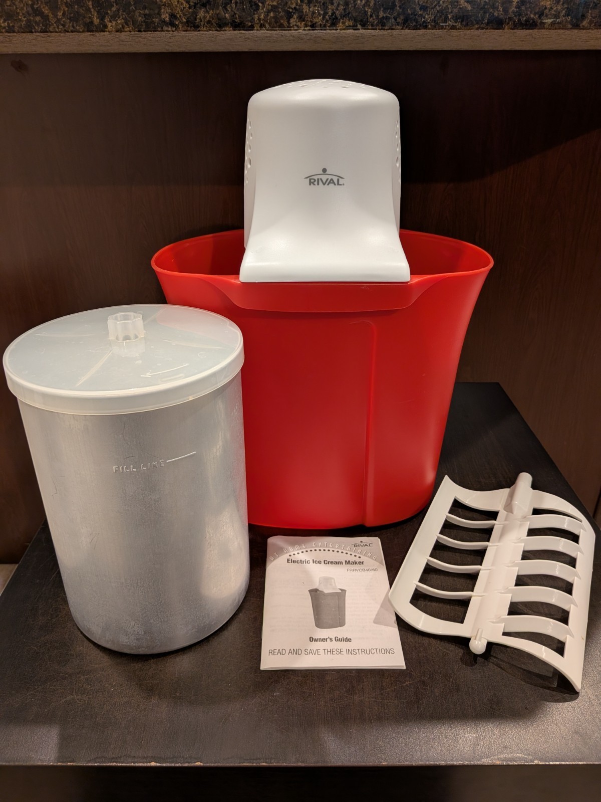 Rival Electric Ice Cream Maker (4 quarts) – Model #FRRVCB40
