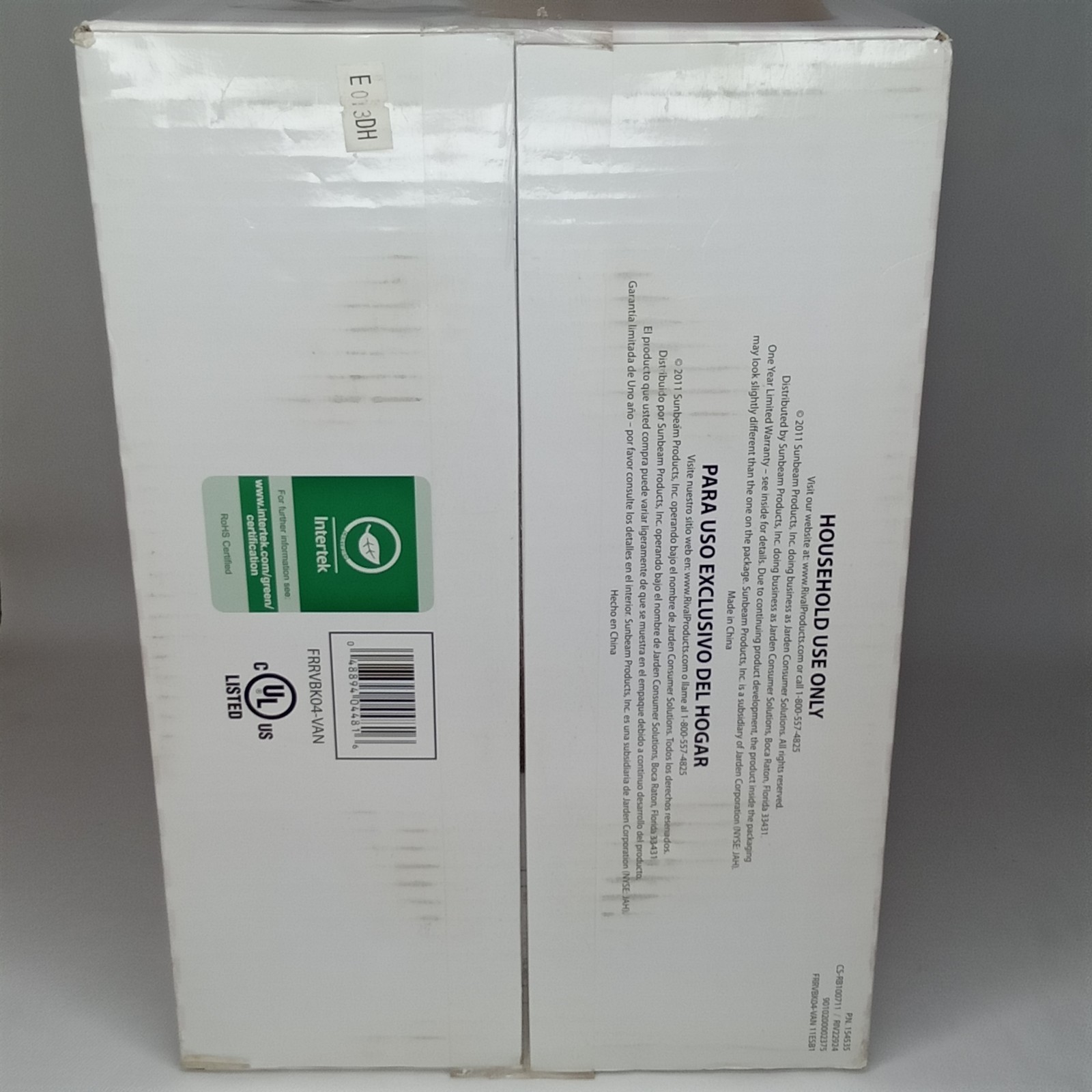 Vintage Y2K Era Rival Ice Cream Maker With Original Box 4 Quart New Arrival