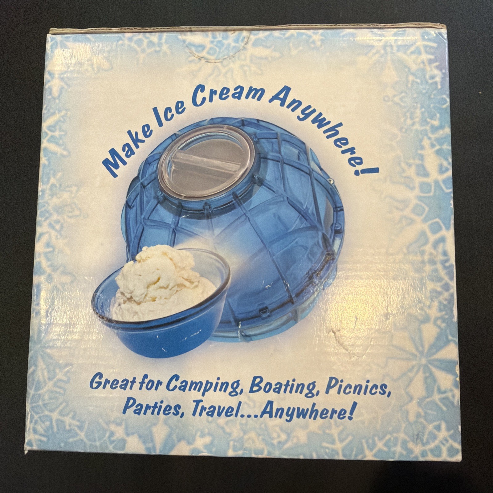Camper’s Dream the Original Play and Freeze Ice Cream Maker Ball Orange