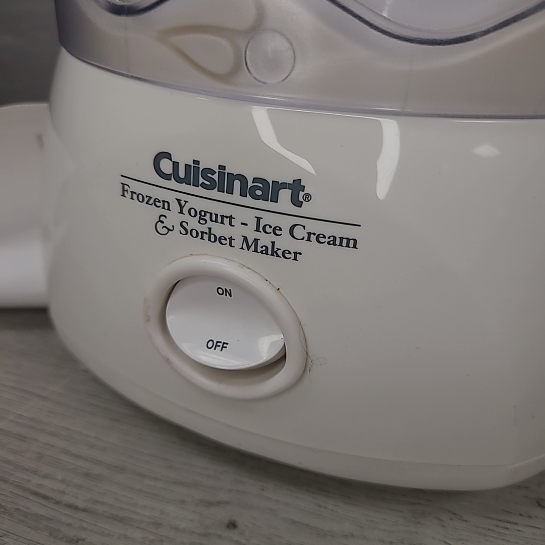 Cuisinart 1.5 Quart Automatic Ice Cream Frozen Yogurt Sorbet Maker Used No Box