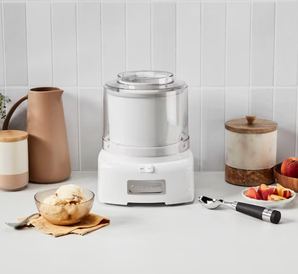 Cuisinart Ice Cream Maker, 1.5 Quart Double Insulated, Sorbet and Frozen Yogurt