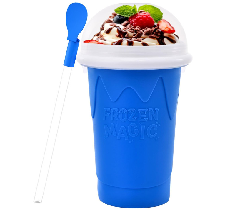 500ML Slushie Maker Cup – DIY Magic Slushy Maker Squeeze Cups, Portable Smoothie