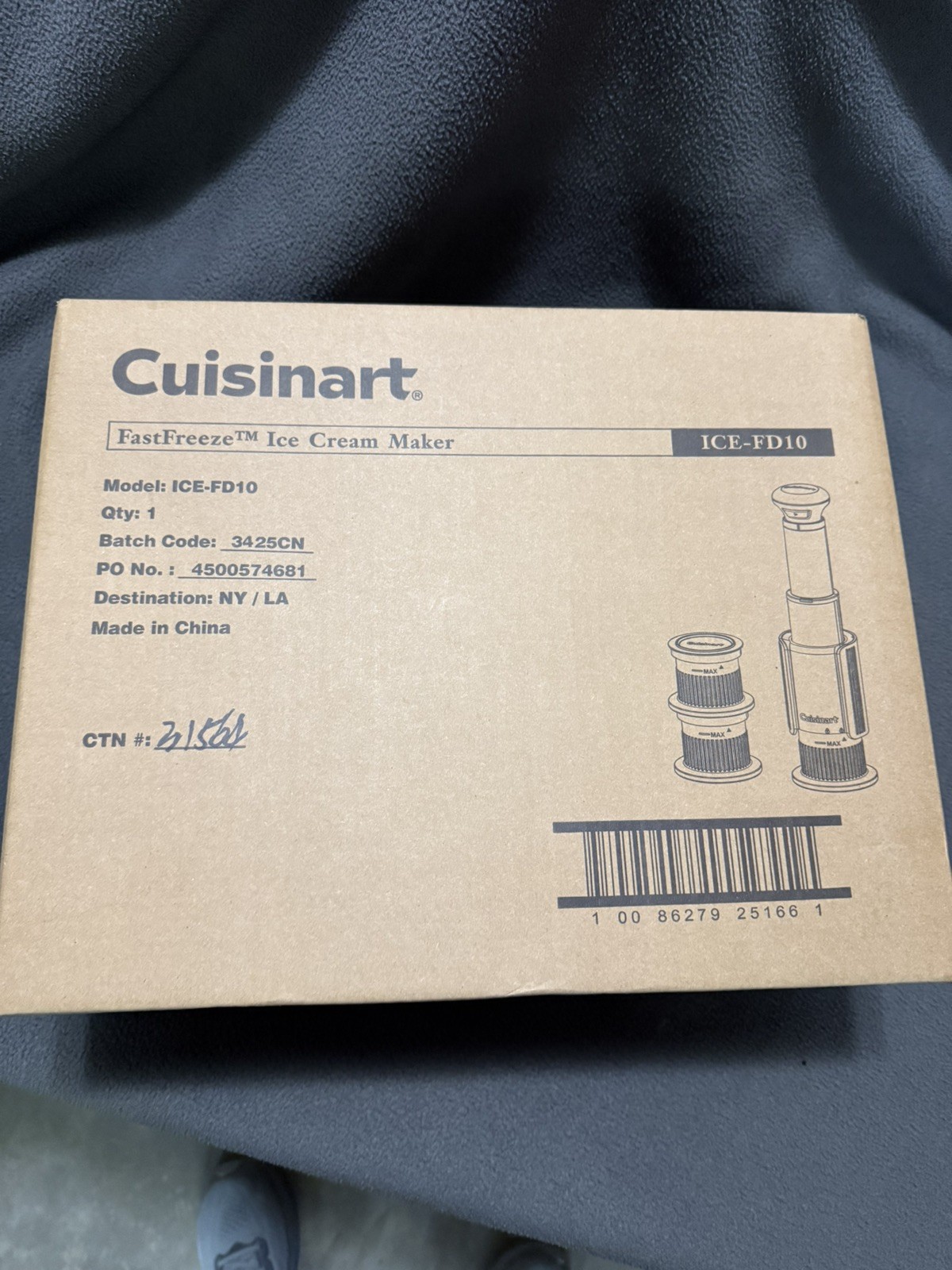 Cuisinart FastFreeze Ice Cream Maker Frozen Dessert Machine