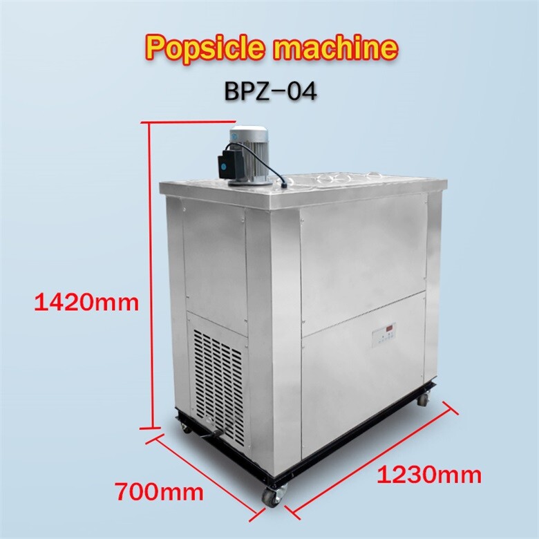Kolice commercial 4 mold sets ice popsicle machine,ice lollipop machine 110V60HZ