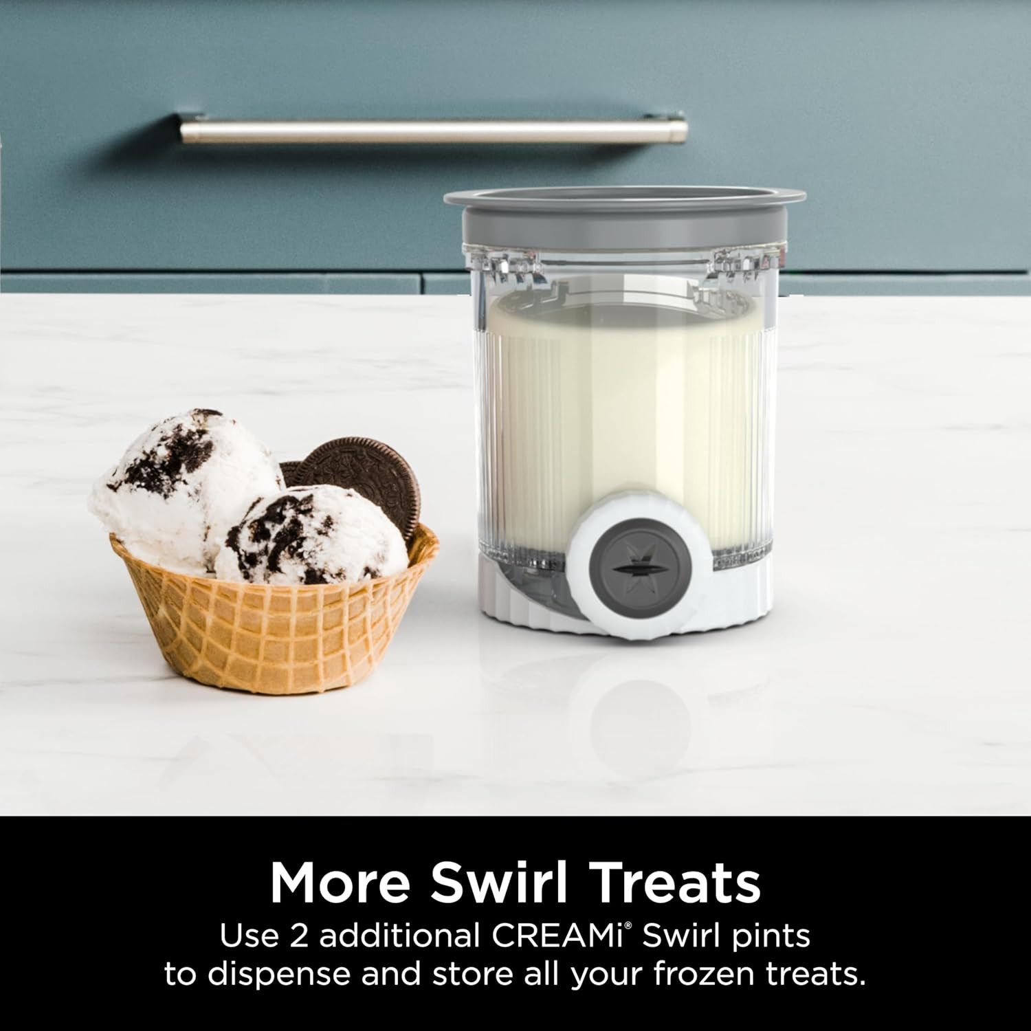 Ninja Swirl by Creami Pints and Lids – 2 Pack, Compatible with NC700 Series Ninj