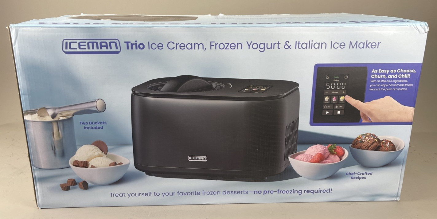 Iceman Trio Ice Cream Frozen Yogurt & Italian Ice Maker