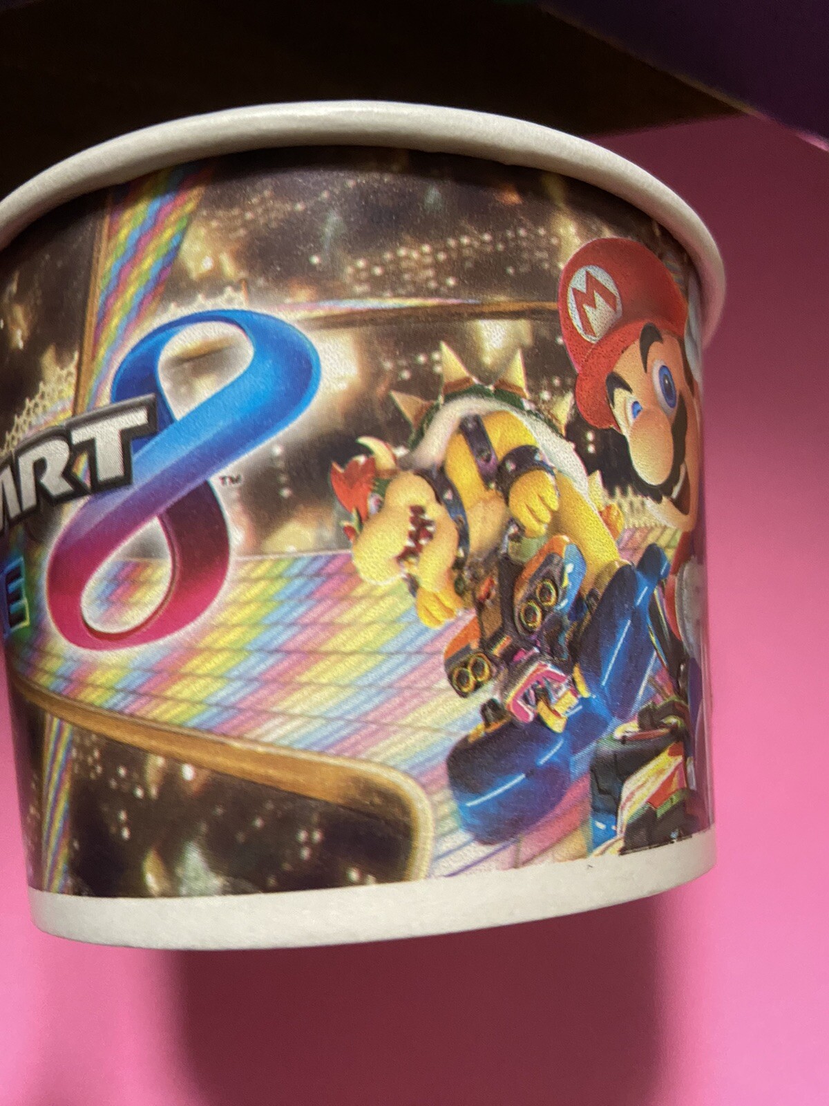 RARE Cold Stone Creamery Ice Cream Cup Nintendo Super Mario Maker 2 Mario Kart 8
