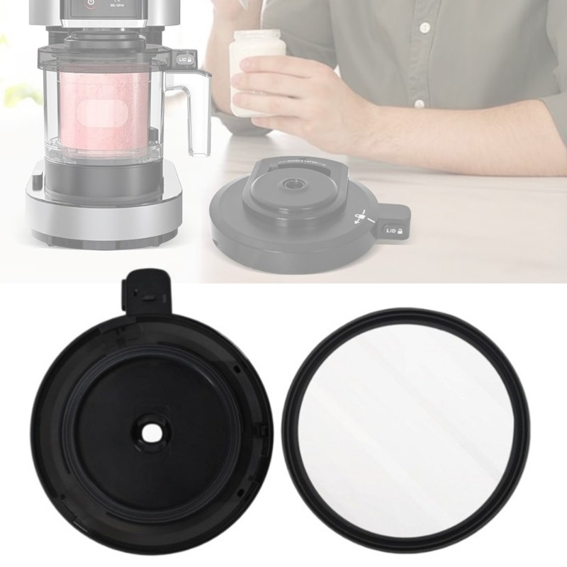 Reusable Outer Bowl Lid Ice Cream Maker Replacement Component ABS Texture