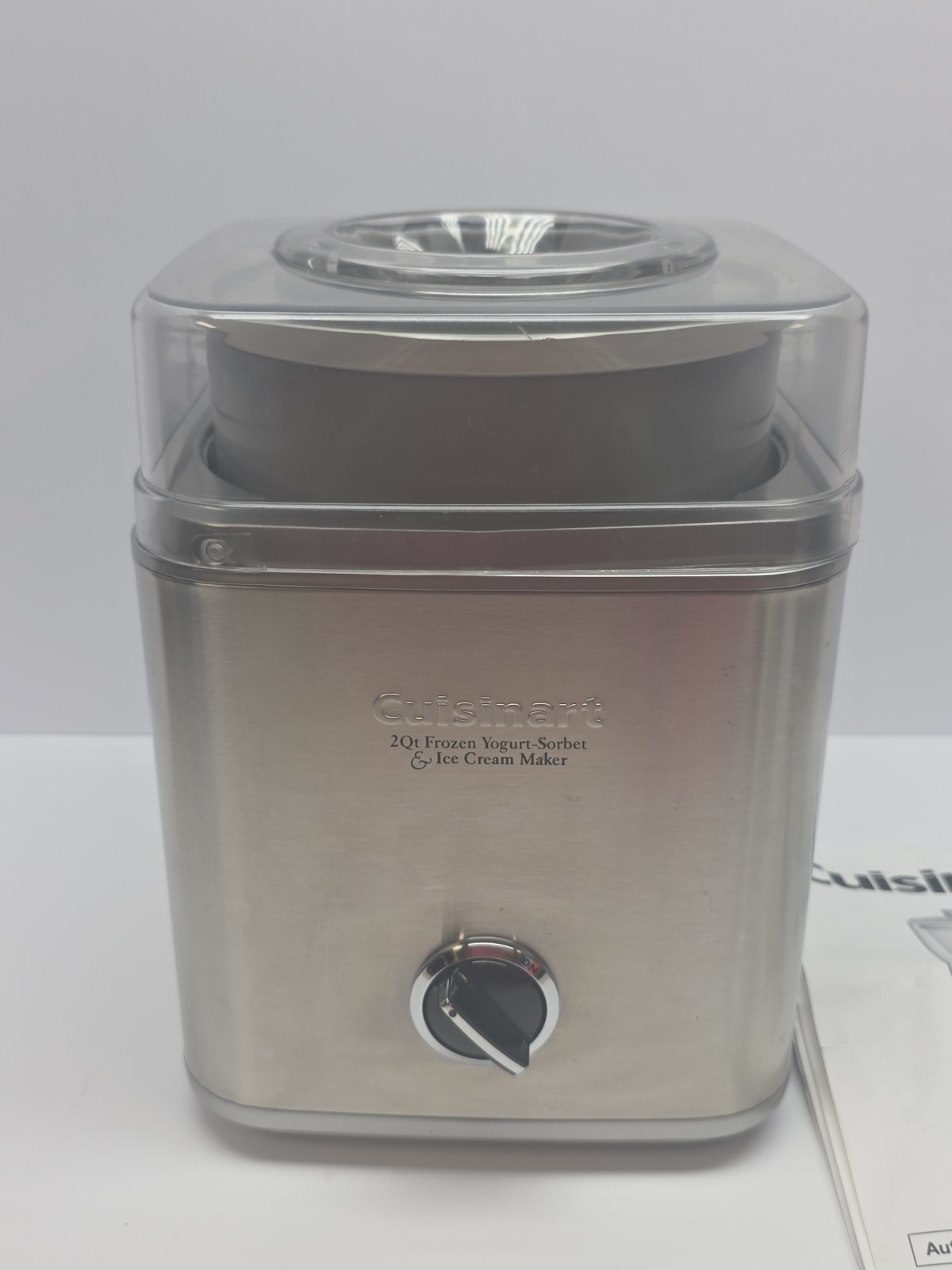 Cuisinart ICE-30BC Pure Indulgence 2 Qt Ice Cream Maker Tested Working