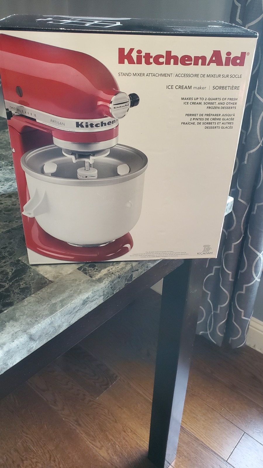 KitchenAid KICA0WH Ice Cream Maker Attachment