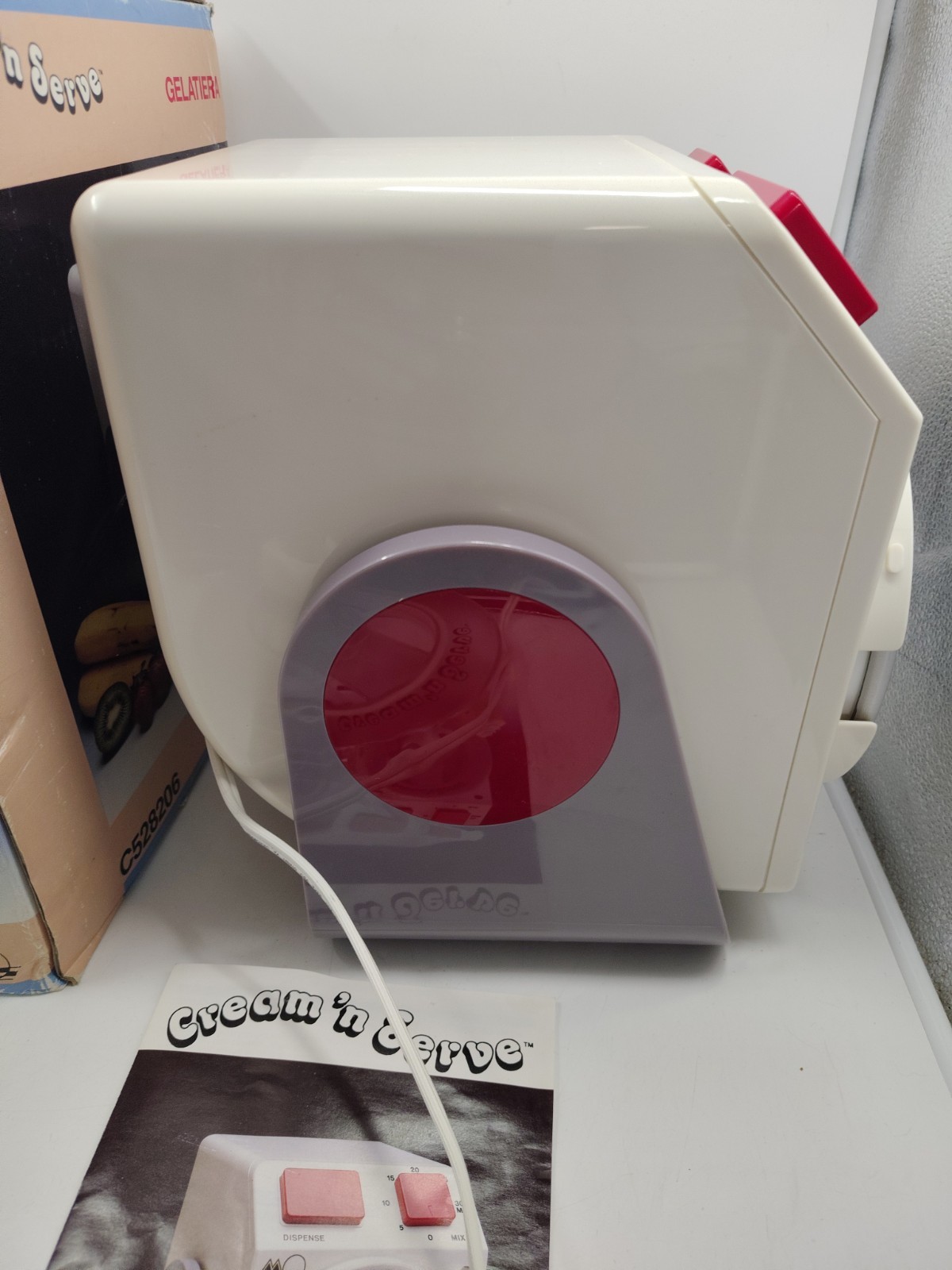 Vintage Cream N Serve Soft Ice Cream Maker & Dispenser Gelatiera C528206