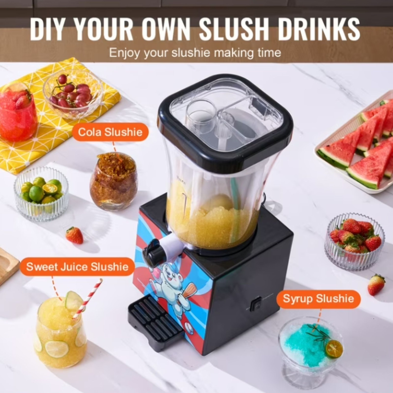 Slushy Machine for Home Margarita Slush Maker 34oz Smoothie Frozen Drink Maker