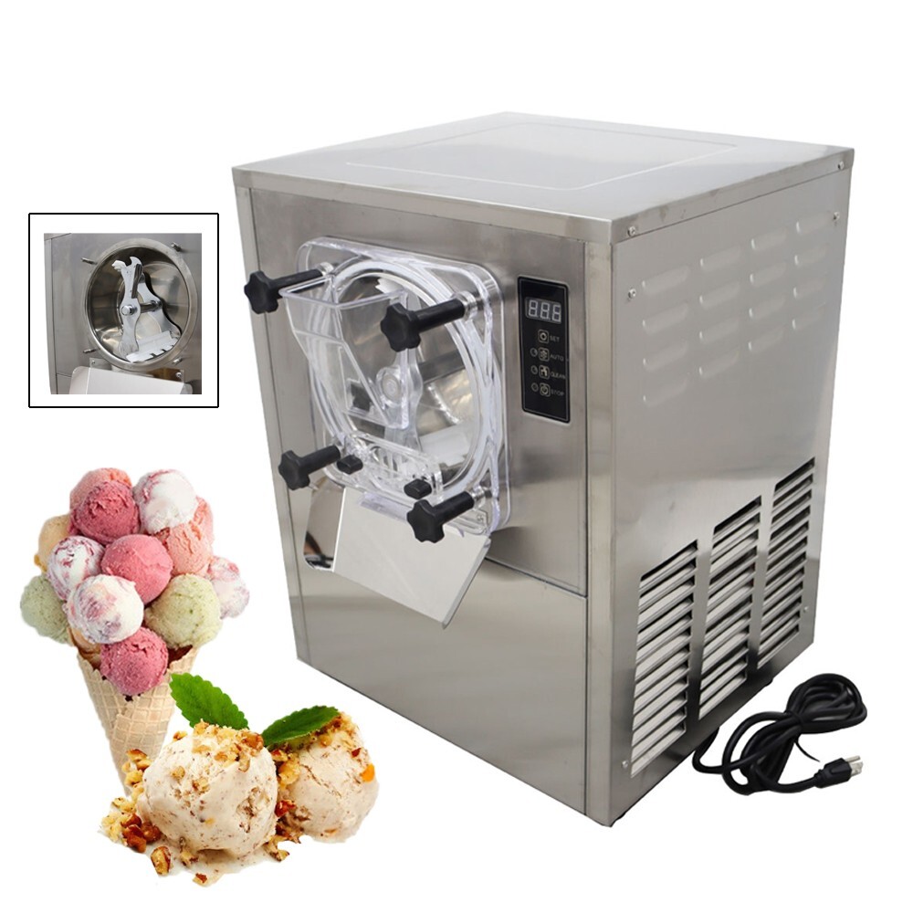 Desktop Hard Ice Cream Machine 25-30L/h Frozen Ice Cream Maker Mixer 110V 1400W