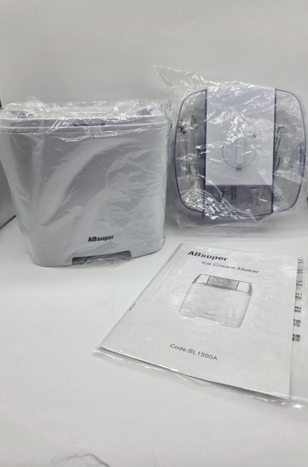 ABsuper Ice Cream Maker BL1500A, 1.5 Qt – New In Box