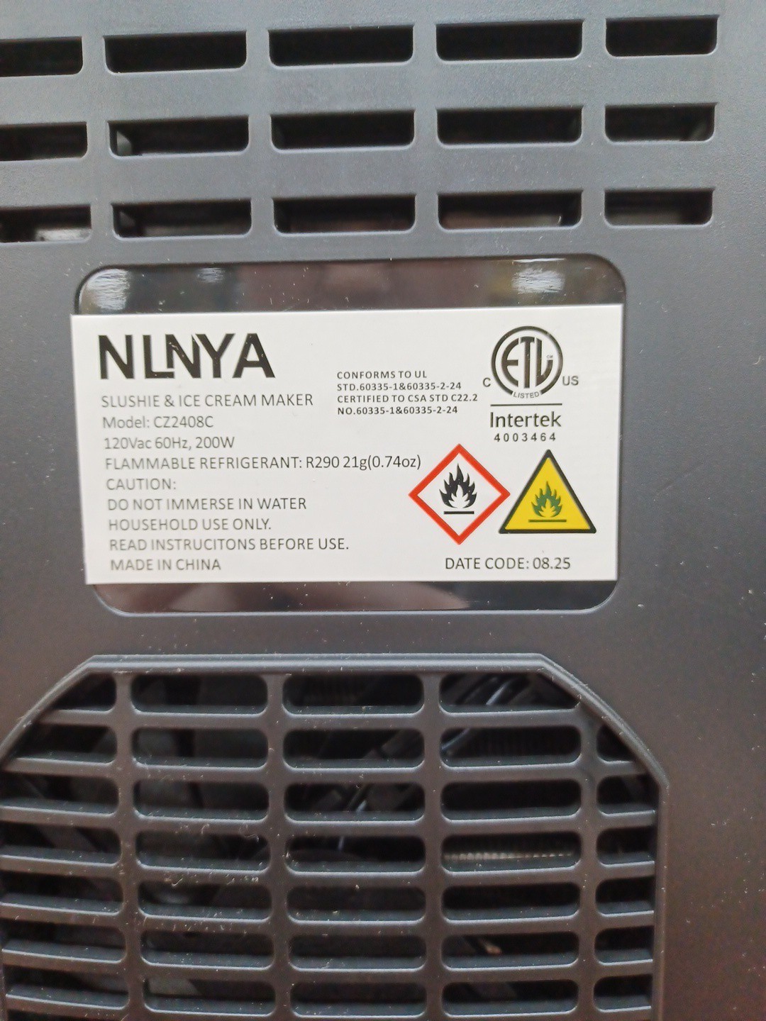 NLNYA Professional Frozen Drink/Ice Cream Maker For Home