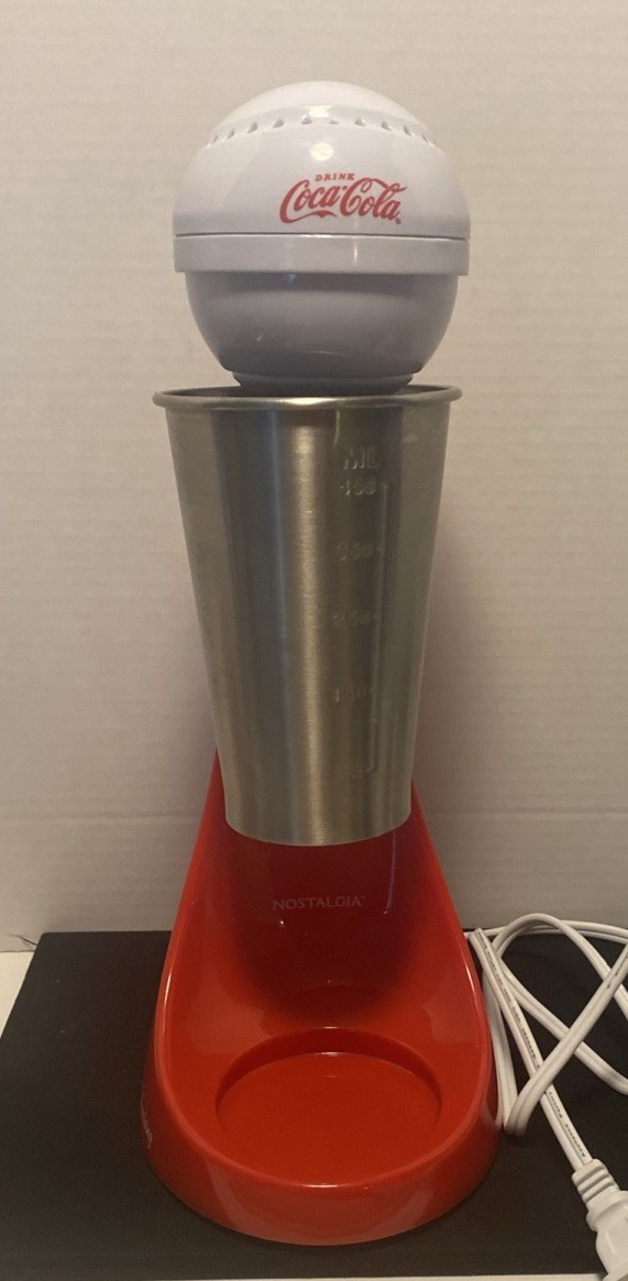 Coca Cola Nostalgia 2-Speed Milkshake Maker Drink Mixer – Open Box Tested
