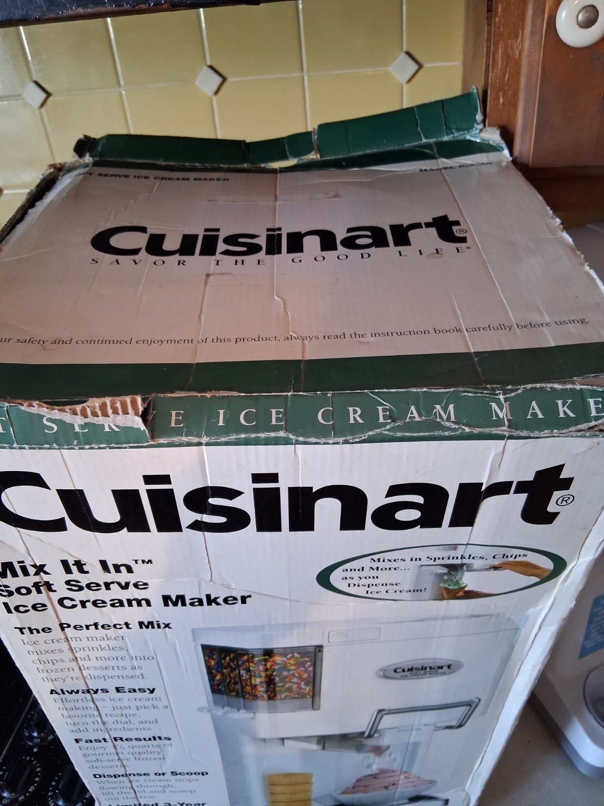 Cuisinart- 1.5 QT. MIX IT IN Soft Serve Ice Cream Maker. MODEL ICE-45.