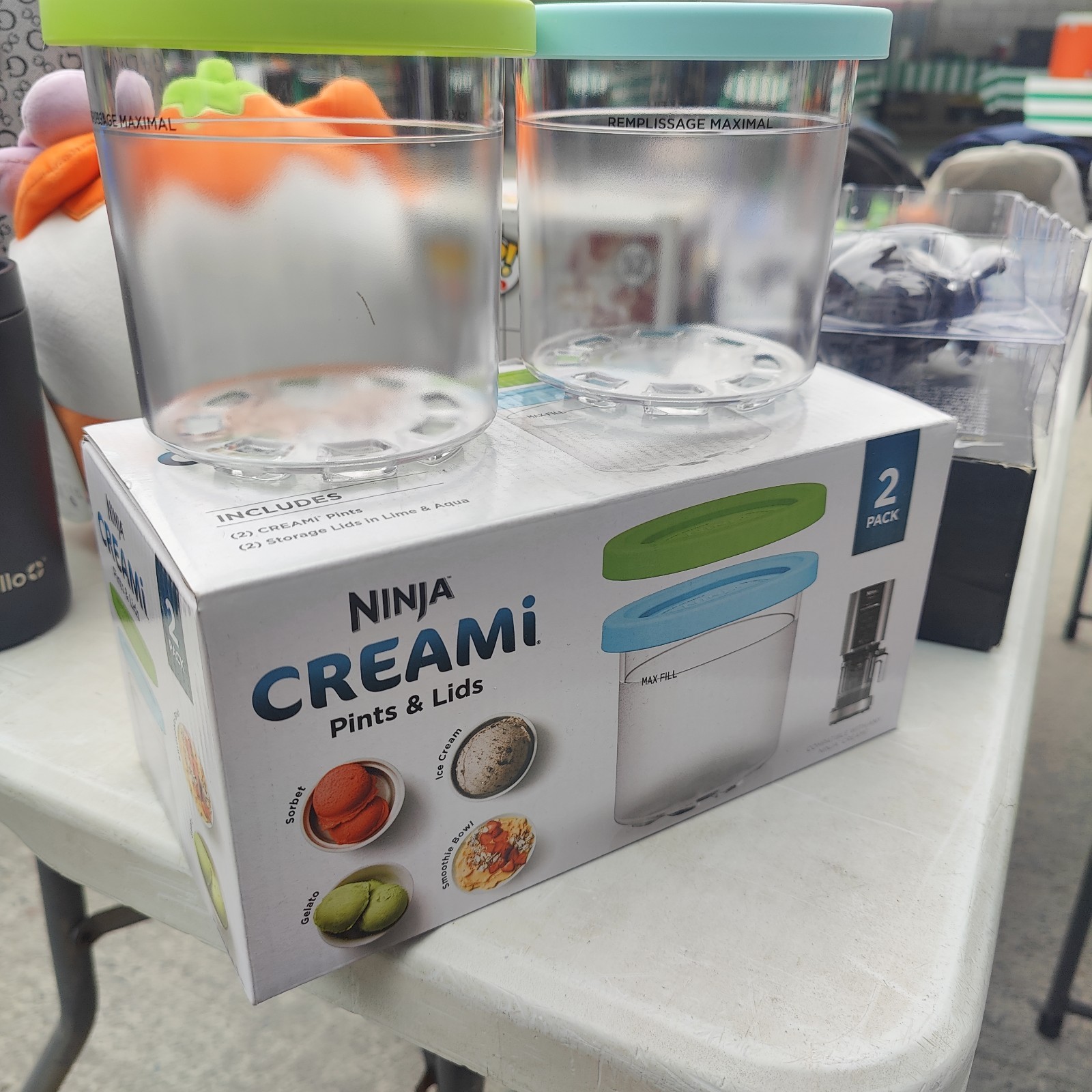 Ninja Creami Pints and Lids- 2 Pack Ninja Creami Containers New In Box