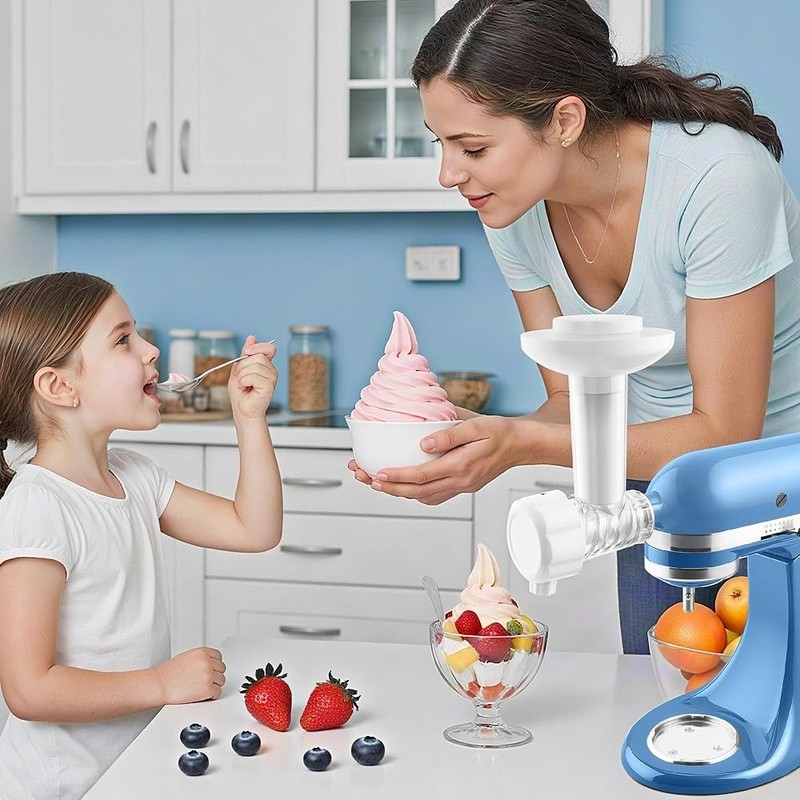 Fruit Sorbet Maker Ice Cream Machine Dairy Free Easy Clean Healthy Snacks New