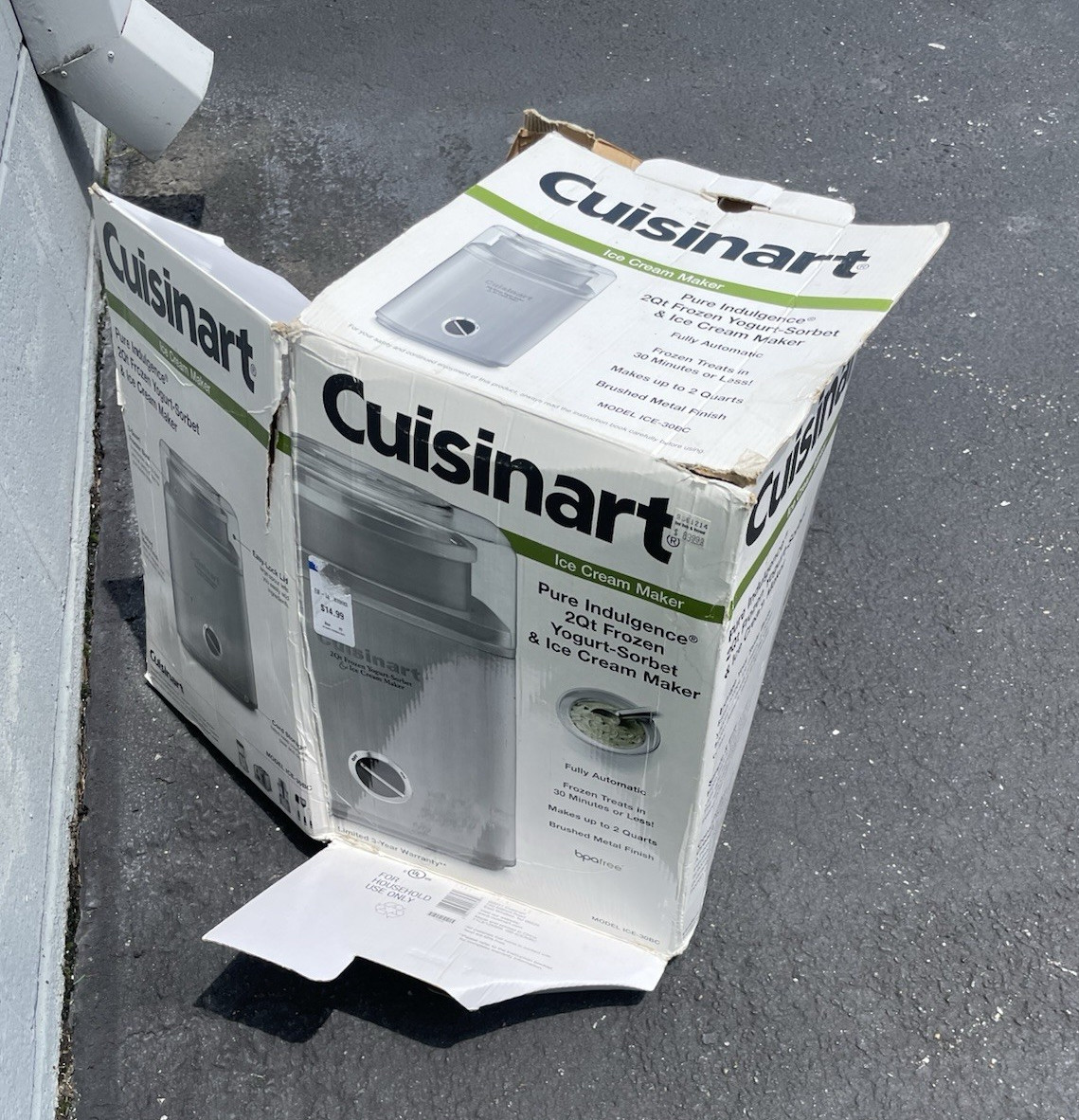 Cuisinart Pure Indulgence ICE-30BC 2 Qt Electric Ice Cream Maker Silver