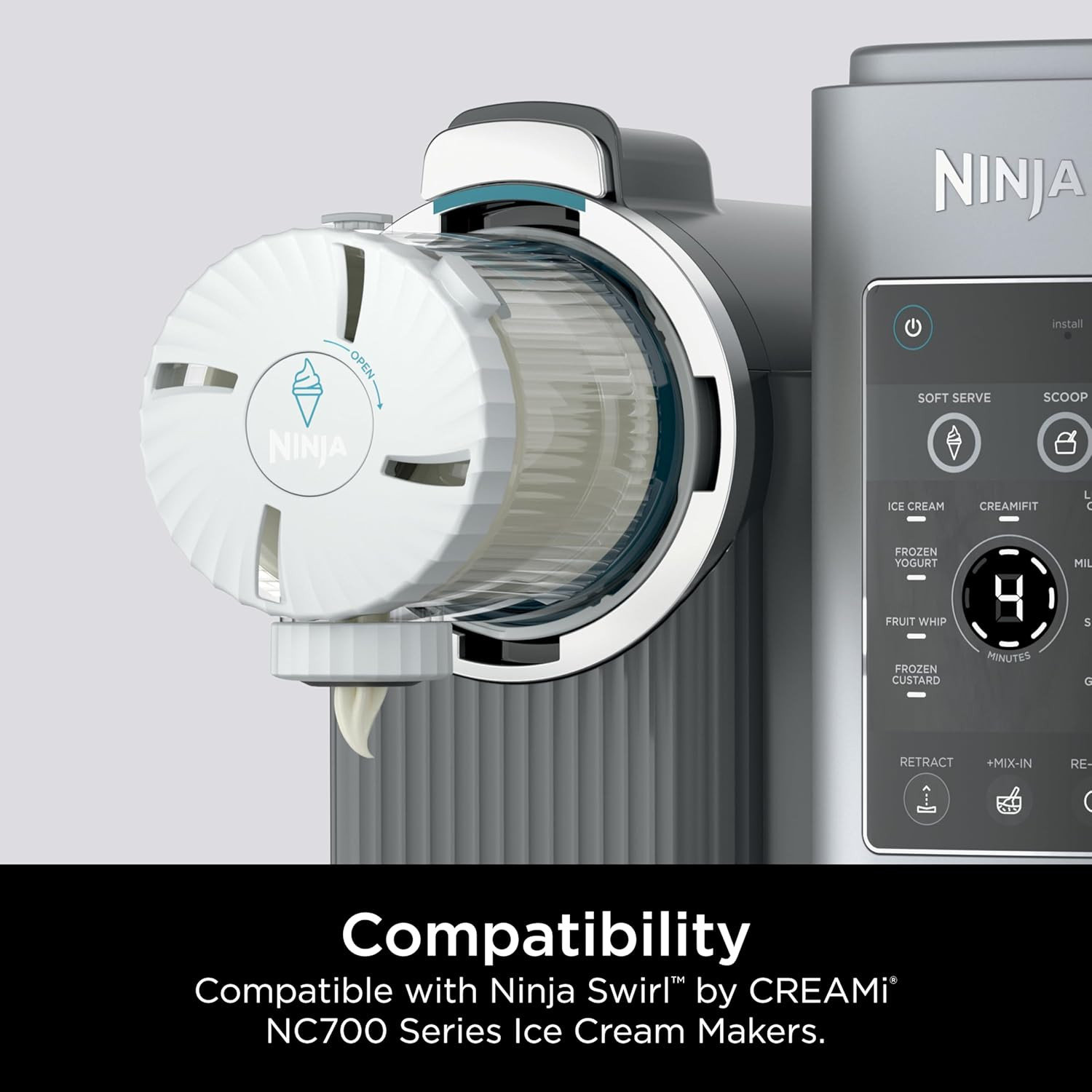 Ninja Swirl by Creami Pints and Lids – 2 Pack, Compatible with NC700 Series Ninj
