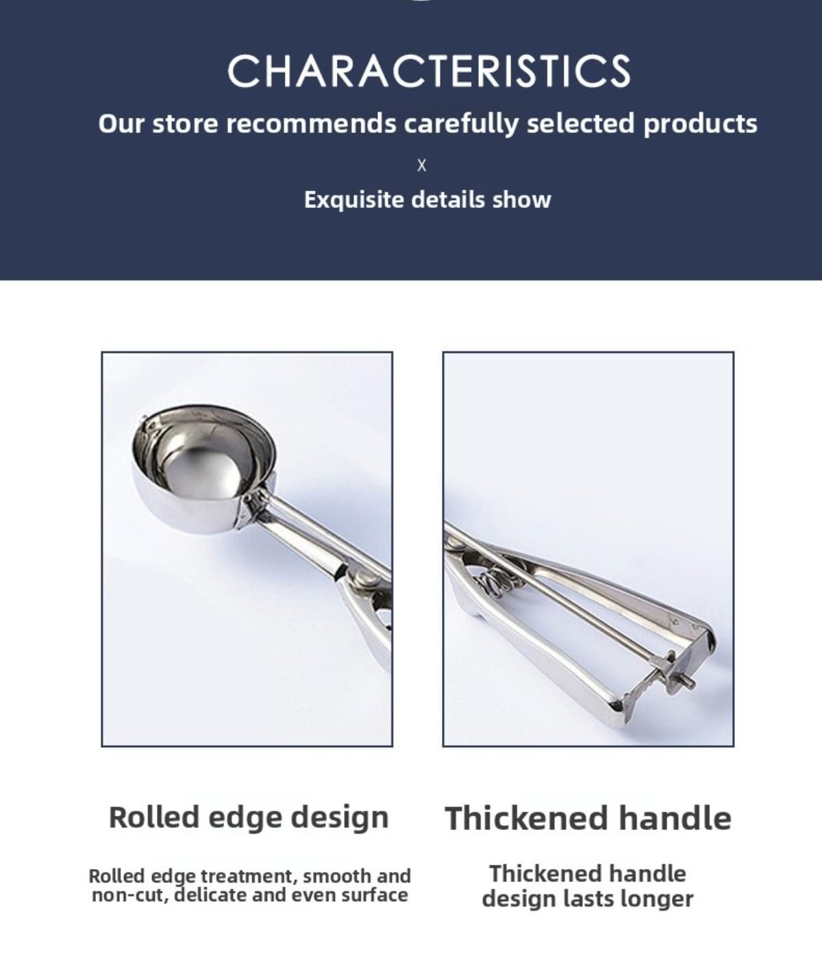 Three-piece set of Small: 4cm, Medium: 5cm, Large: 6cm Diameter, Silver