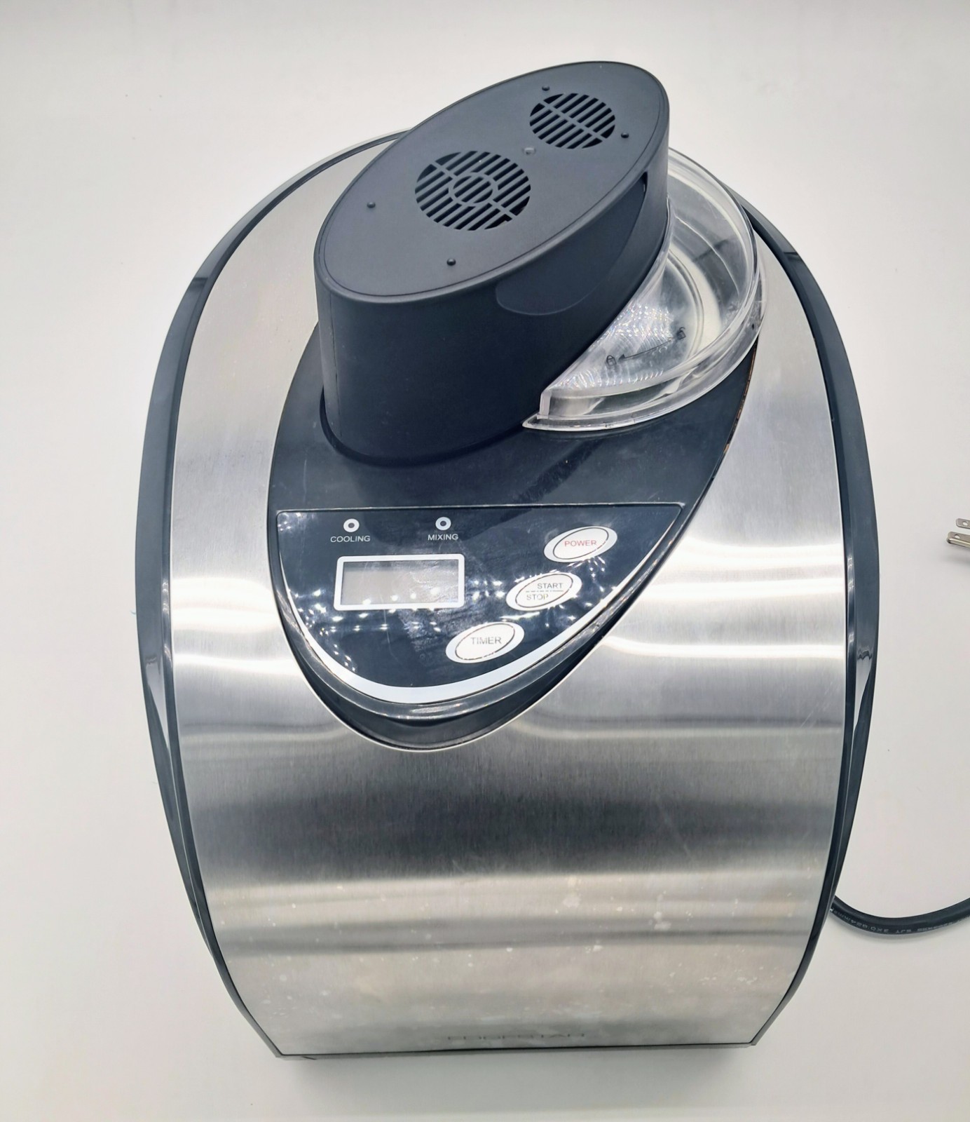 EdgeStar Compressor Ice Cream Maker Machine Self-Freezing 2 Qt ICM301SS