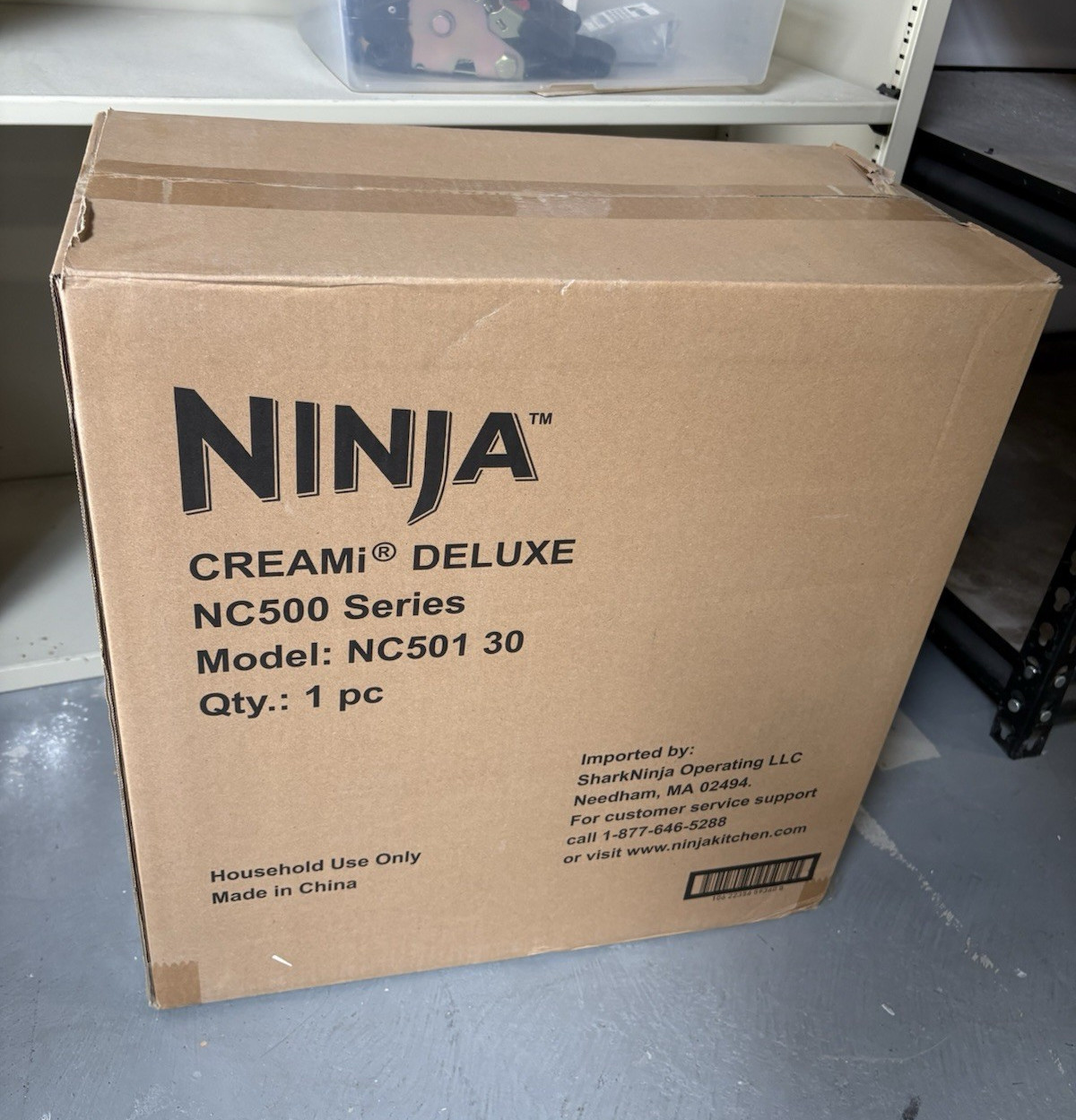 Ninja CREAMi Deluxe NC501 Electric Ice Cream Maker 800W 24 oz Black BRAND NEW