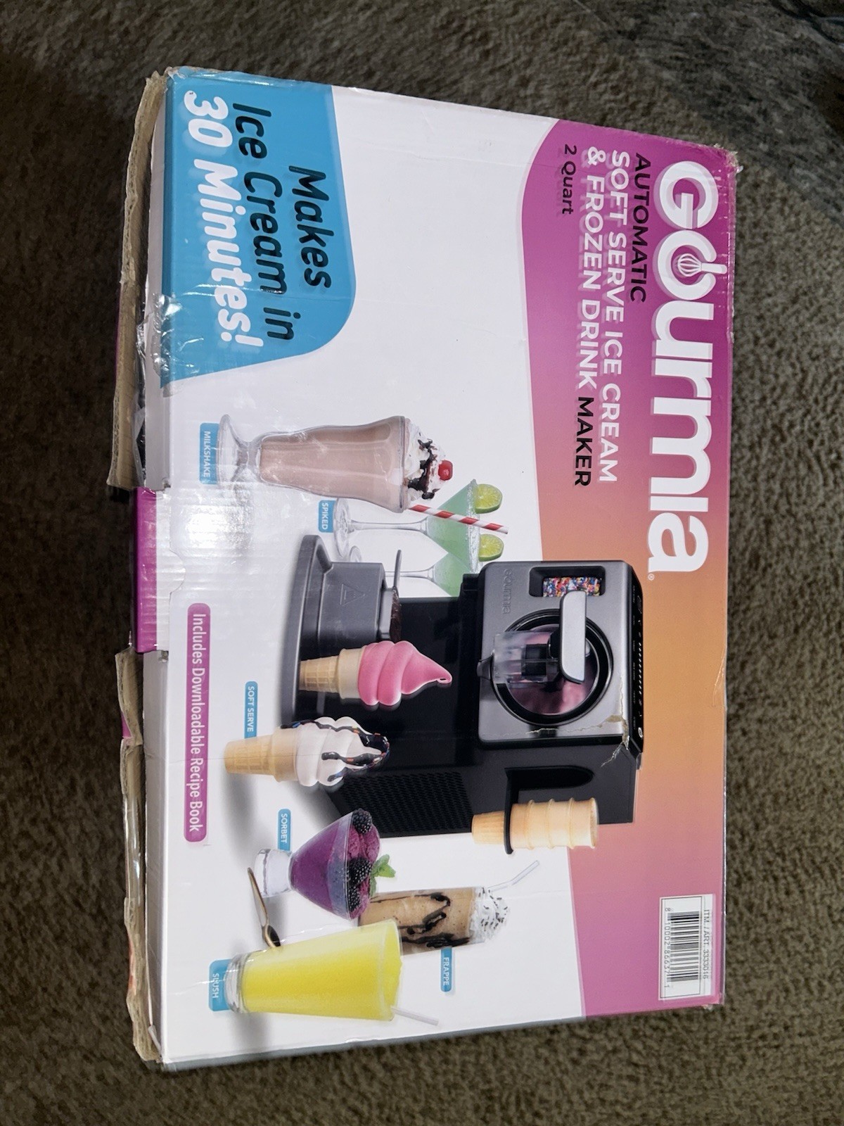 Gourmia 2 Quart Soft Serve Ice Cream Maker Frozen Drink 6 Presets Costco