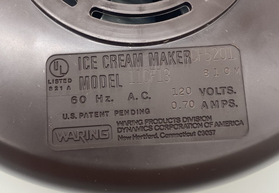 Vintage Waring Ice Cream Parlor Machine CF5201 White New Open Box