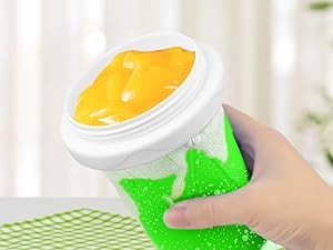 Slushy Maker Cup,DIY Magic Slushie Makers Squeeze Cups, Portable Smoothie