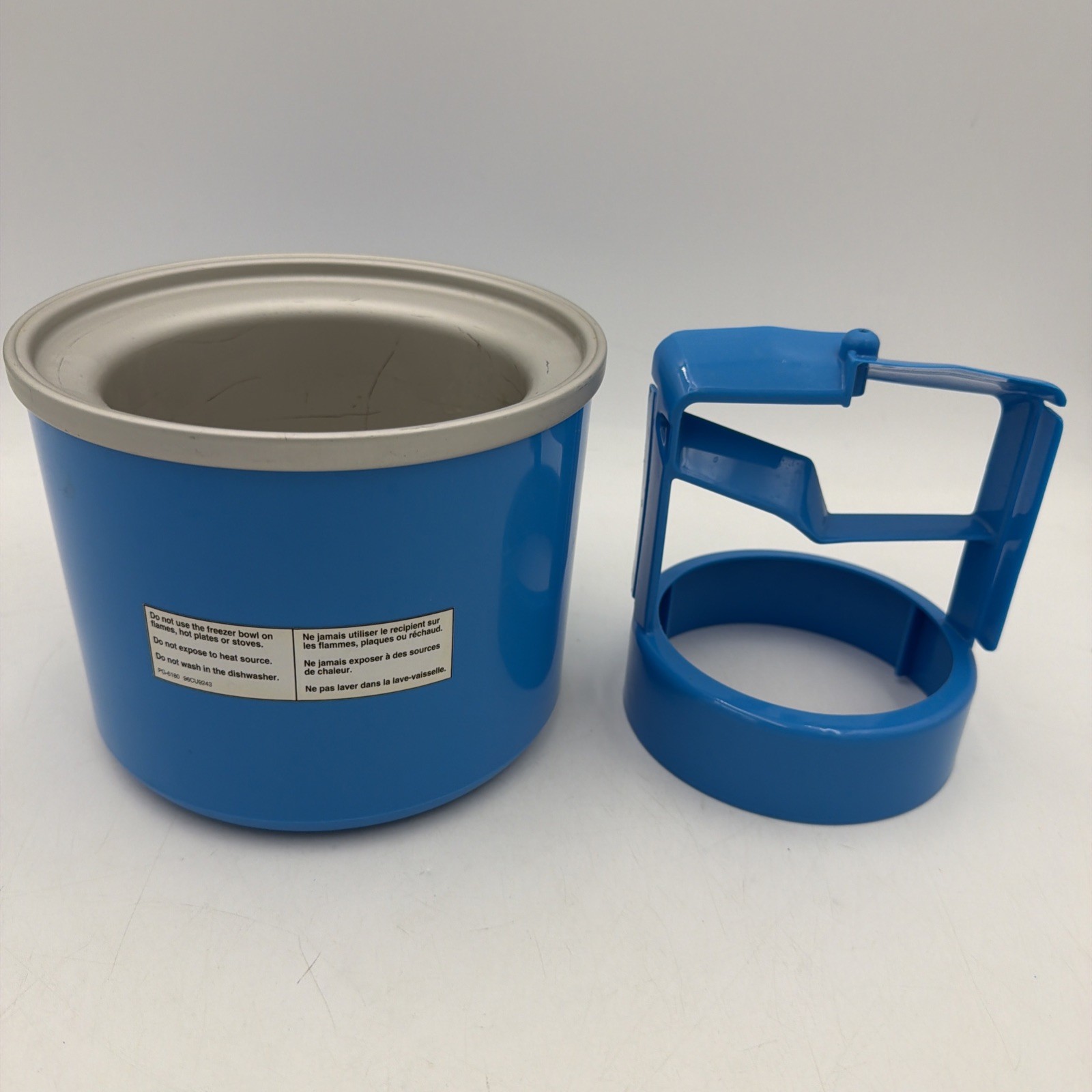 Cuisinart Ice Cream Maker Extra Blue Freezer Bowl & Paddle ICE-20 ICE-20R ICE-21