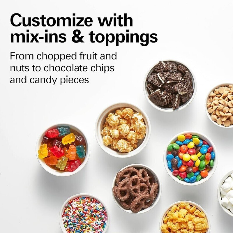 Electric Ice Cream Maker Automatic Frozen Yogurt Sorbet Gelato Machine 4qt Fast