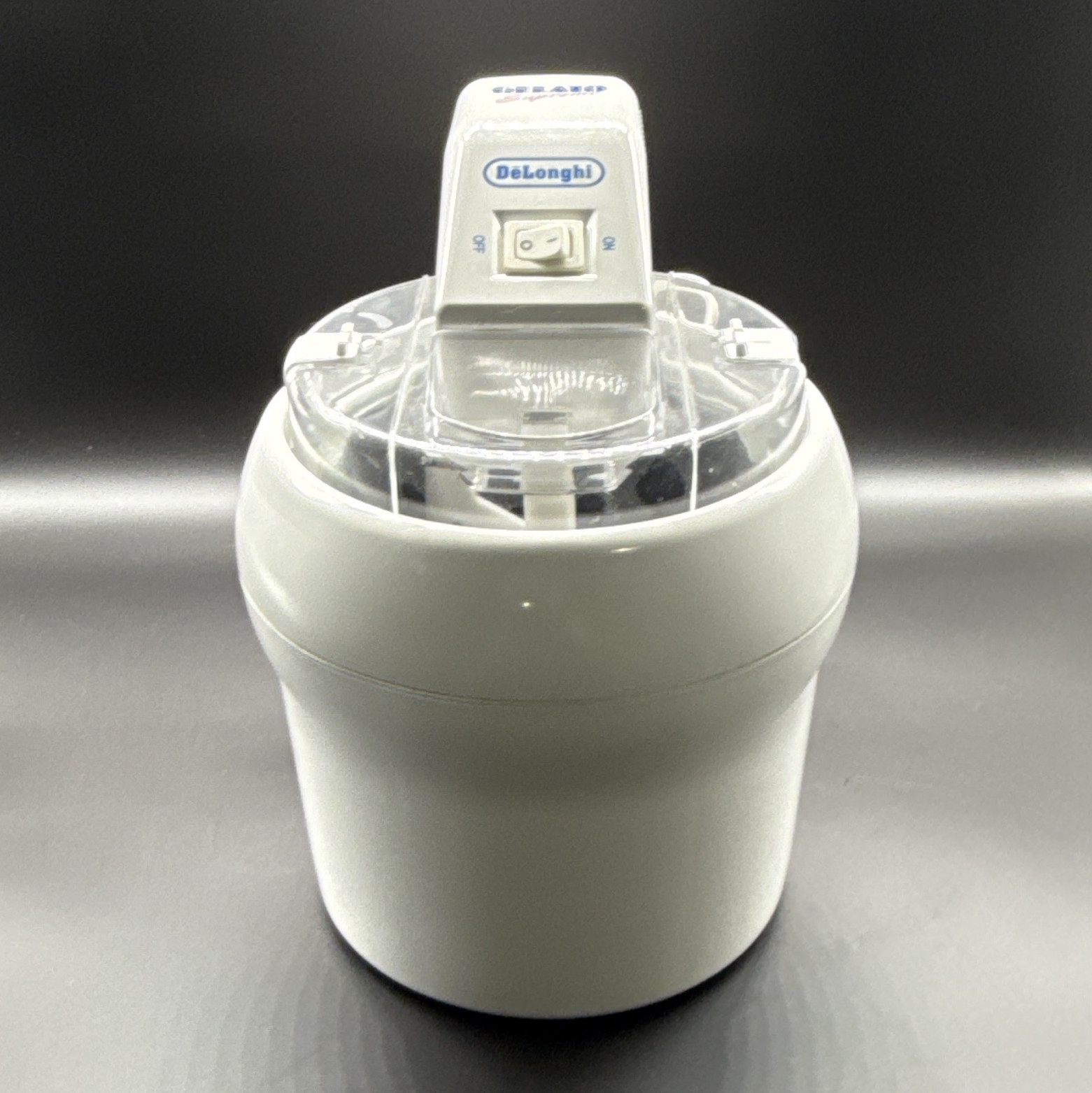 De’Longhi Gelato Supreme – White, Clear Lid & Mixing Paddle*TESTED WORKING*