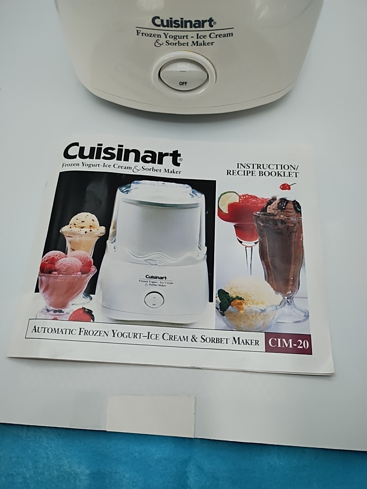 Cuisinart Automatic Ice Cream Maker – White- ice cream maker With Manual ICE-20