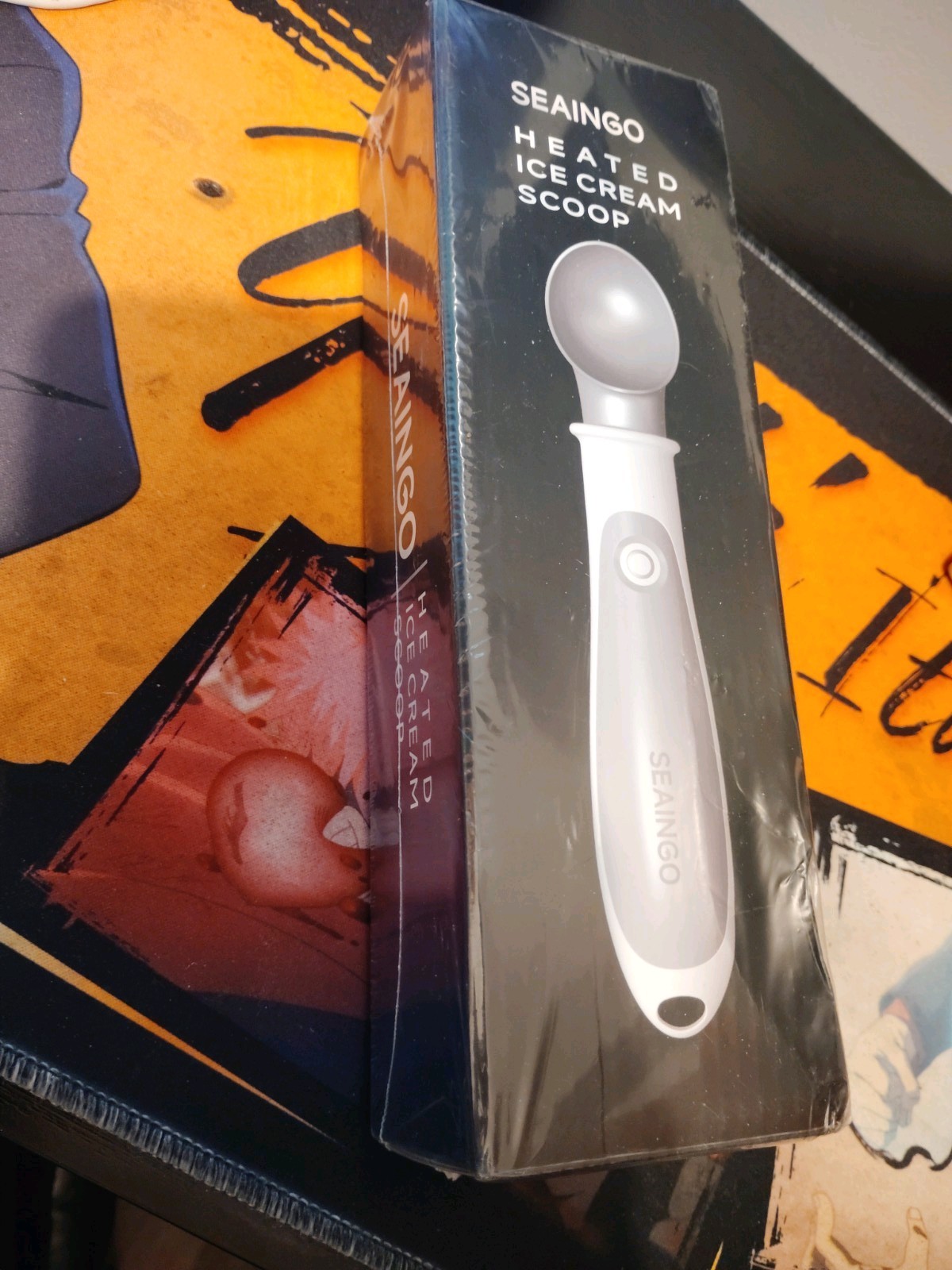 SEAINGO Heated Ice Cream Scoop – Rechargeable, KW-2406 Large: 2 ounce, White