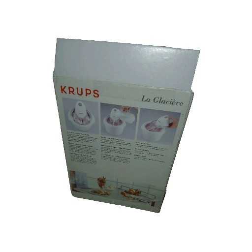 Krups La Glaciere Ice Cream & Sorbet Maker Model 358 White- New Open Box