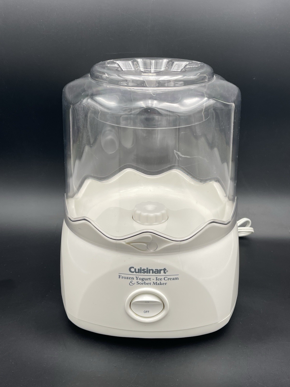 Cuisinart ICE-20, 1.5-Quart Ice Cream and Sorbet Maker – White