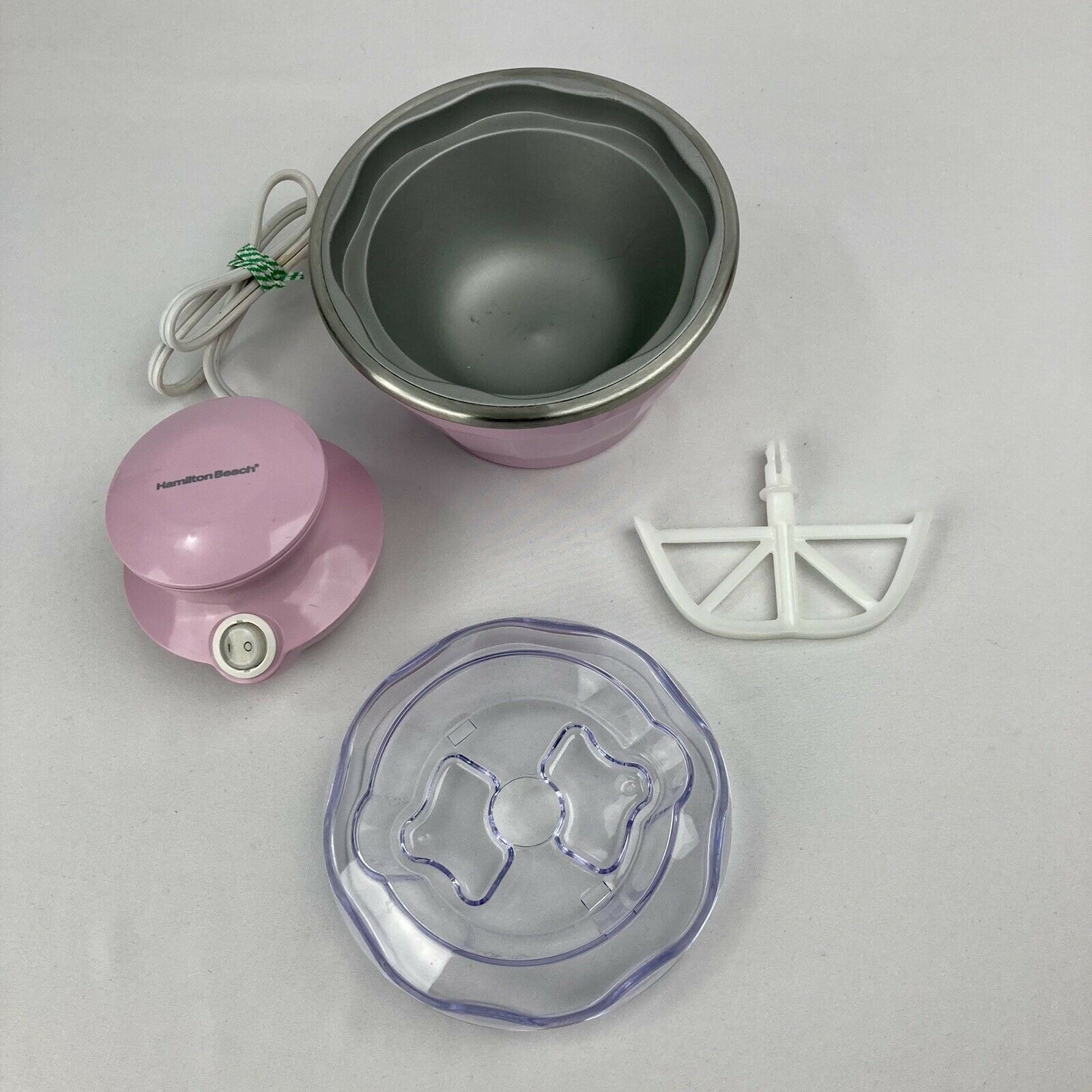 Hamilton Beach HALF PINT Soft Serve ICE CREAM MAKER PINK Frozen Yogurt Sorbet
