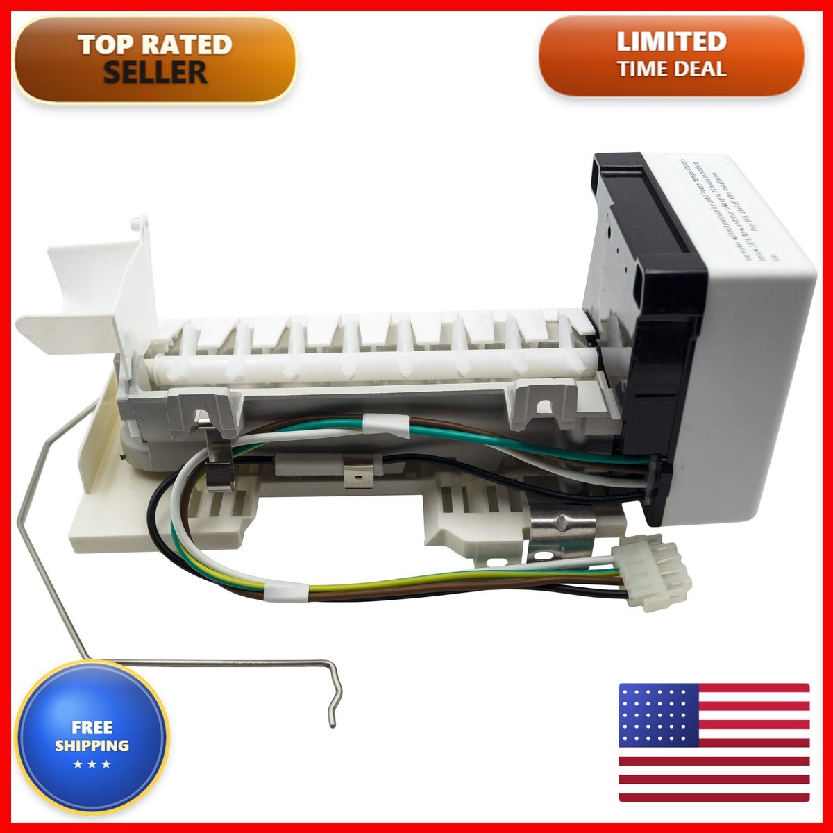 Supplying Demand W10884390 Refrigerator Ice Maker Assembly Replaces W10793298