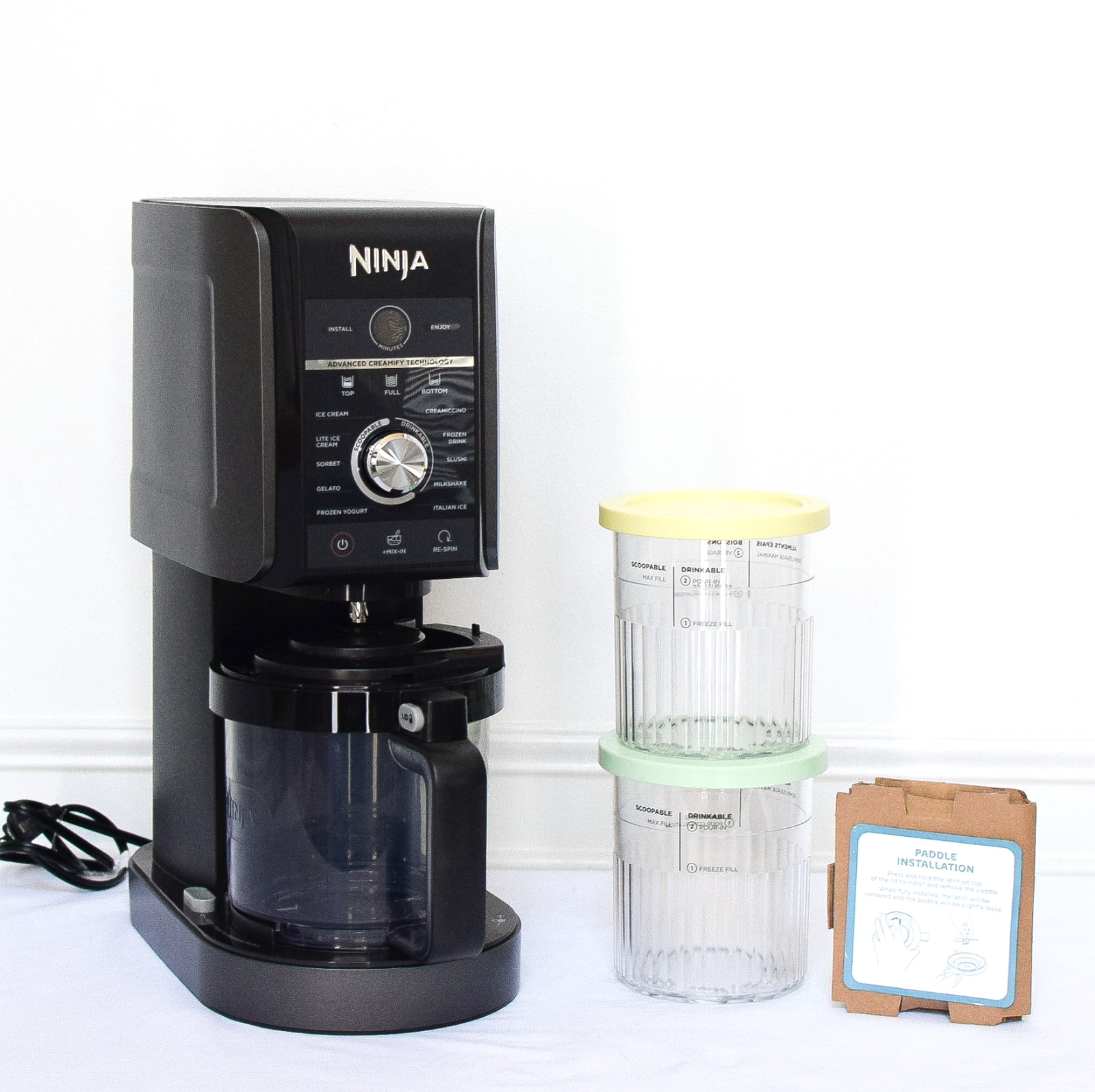 Ninja CREAMi Deluxe 11-in-1 Ice Cream Maker 2 Containers Refurbished NC501