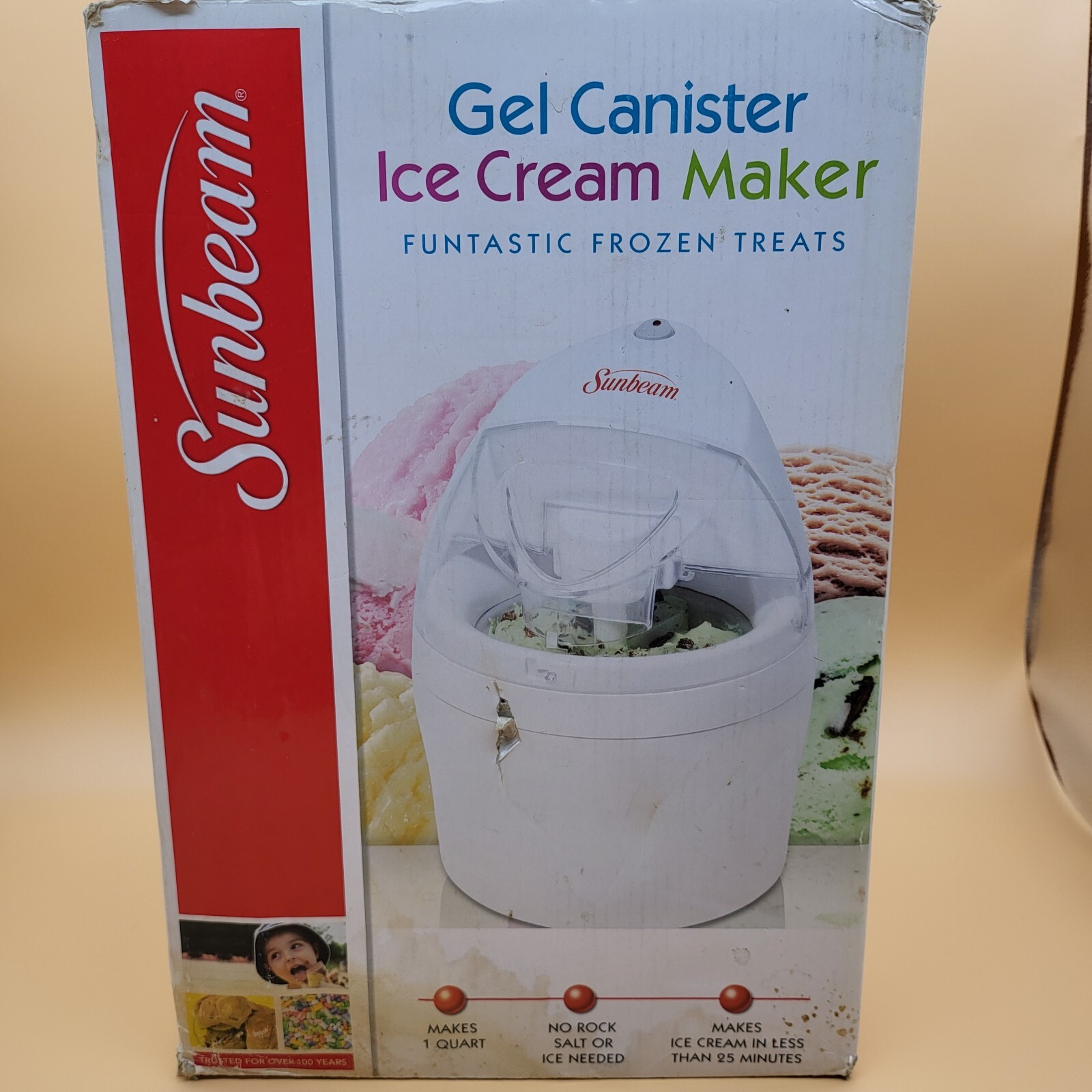 Sunbeam Gel Canister Ice Cream Maker Replacement Lid Cover Only
