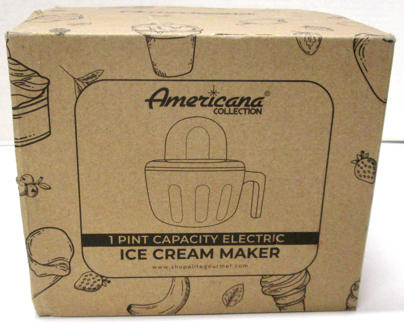 Americana 1 Pint Ice Cream Maker w/ Freeze Bowl – New/Box